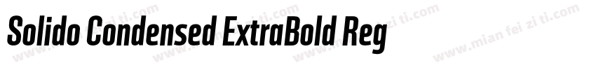 Solido Condensed ExtraBold Regular字体转换